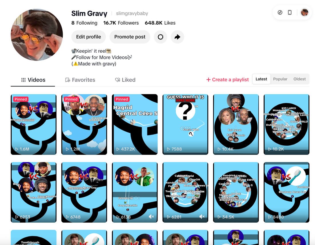 Later profile screenshot dated September 11, 2026, showing 16.7K followers. Original launch-period profile screenshot was not captured.