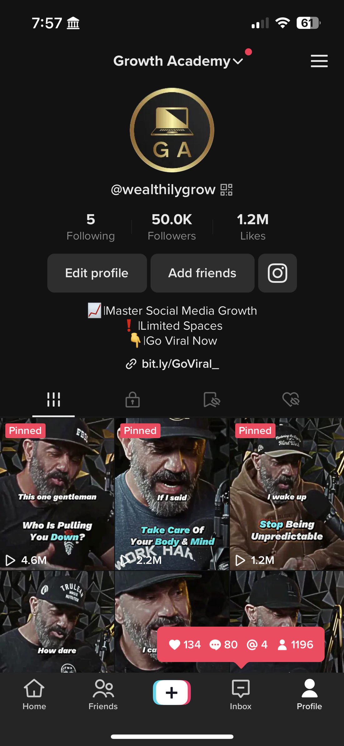 Profile on May 9, 2023.